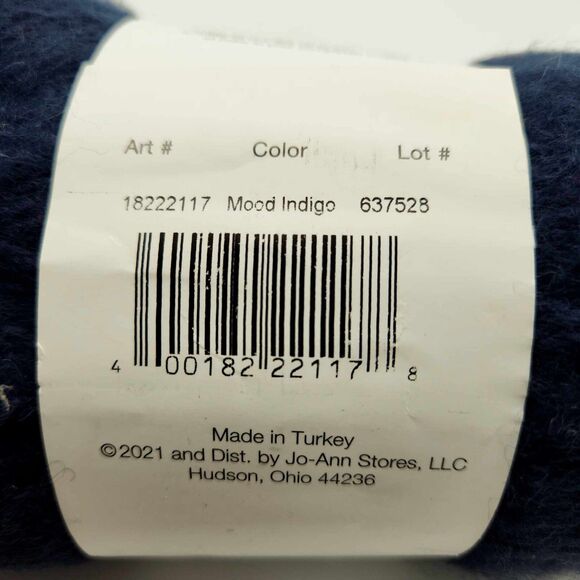 Big Twist Spice Yarn Mood Indigo One Skein Medium Weight #4 Jo-Ann Fabrics NOS - Picture 5 of 7
